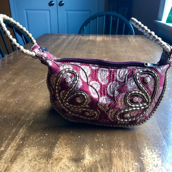 NWT PINK Fortune Cookie 🥠 Purse /Bracelet Handle - Picture 2 of 8